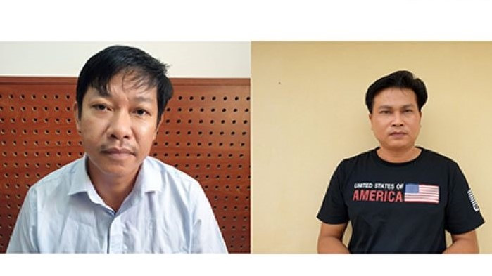 Trần Thanh Phong (trái) và Nguyễn Văn Đức. Trần Thanh Phong (trái) và Nguyễn Văn Đức.