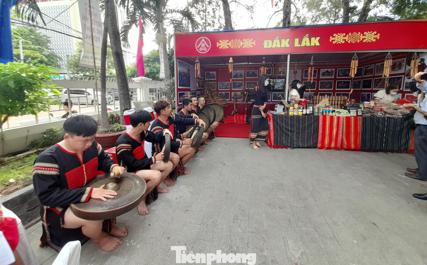 Các dân tộc vùng Trường Sơn - Tây Nguyên có dàn nhạc cồng chiêng, trống da voi, kèn sừng trâu, đàn T'rưng, khèn bầu, đàn đá, đàn ống tre, sáo đinh năm, lục lạc...