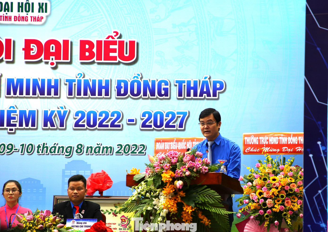 Bí thư Thường trực Trung ương Đoàn Bùi Quang Huy phát biểu tại Đại hội. Bí thư Thường trực Trung ương Đoàn Bùi Quang Huy phát biểu tại Đại hội.