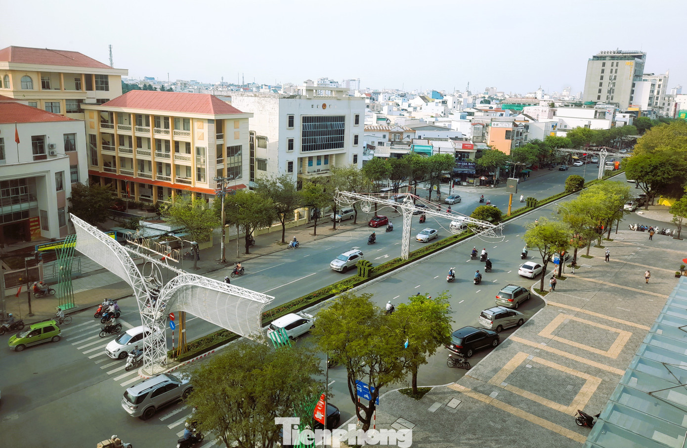 Một góc quận Ninh Kiều. Ảnh: CK Một góc quận Ninh Kiều. Ảnh: CK