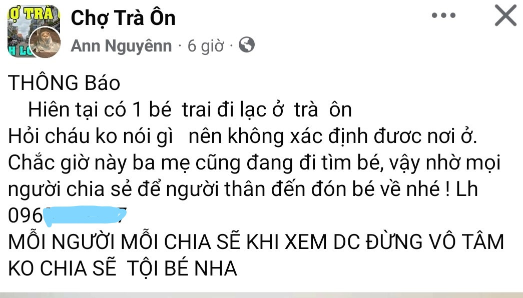 Một trong những nội dung đăng tải trên facebook được công an xác định là không có thật.