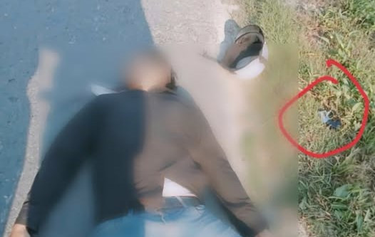 Hiện trường ông Phúc tự sát sau khi đã bắn Nguyễn Văn Bảo Trung. Ảnh: CAVL Hiện trường ông Phúc tự sát sau khi đã bắn Nguyễn Văn Bảo Trung. Ảnh: CAVL