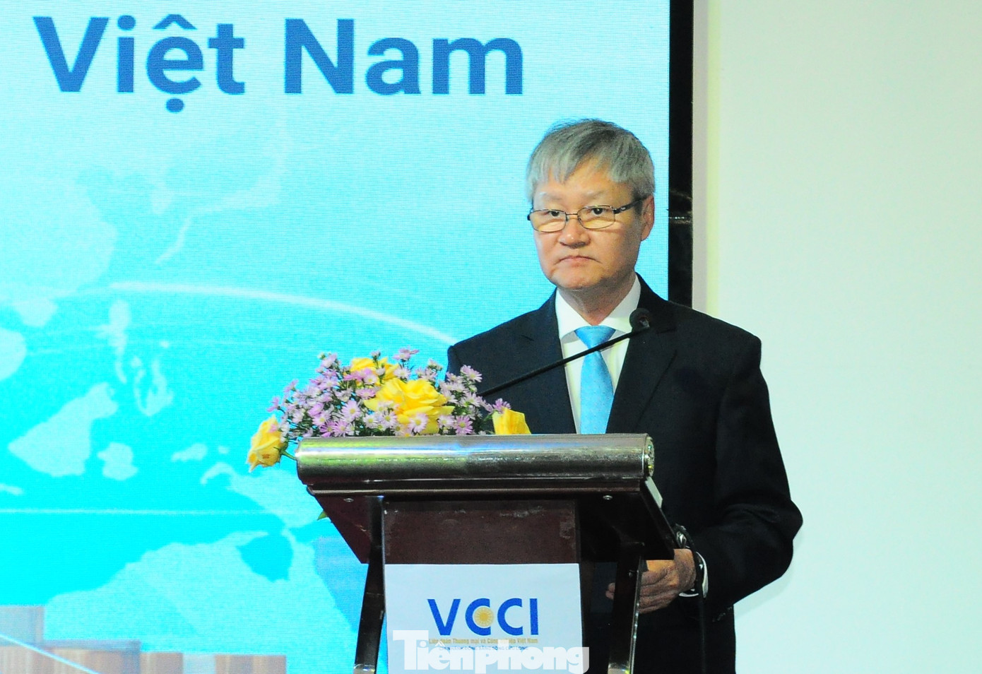 Phó Chủ tịch VCCI - Võ Tân Thành phát biểu tại hội nghị. Ảnh: CK. Phó Chủ tịch VCCI - Võ Tân Thành phát biểu tại hội nghị. Ảnh: CK.