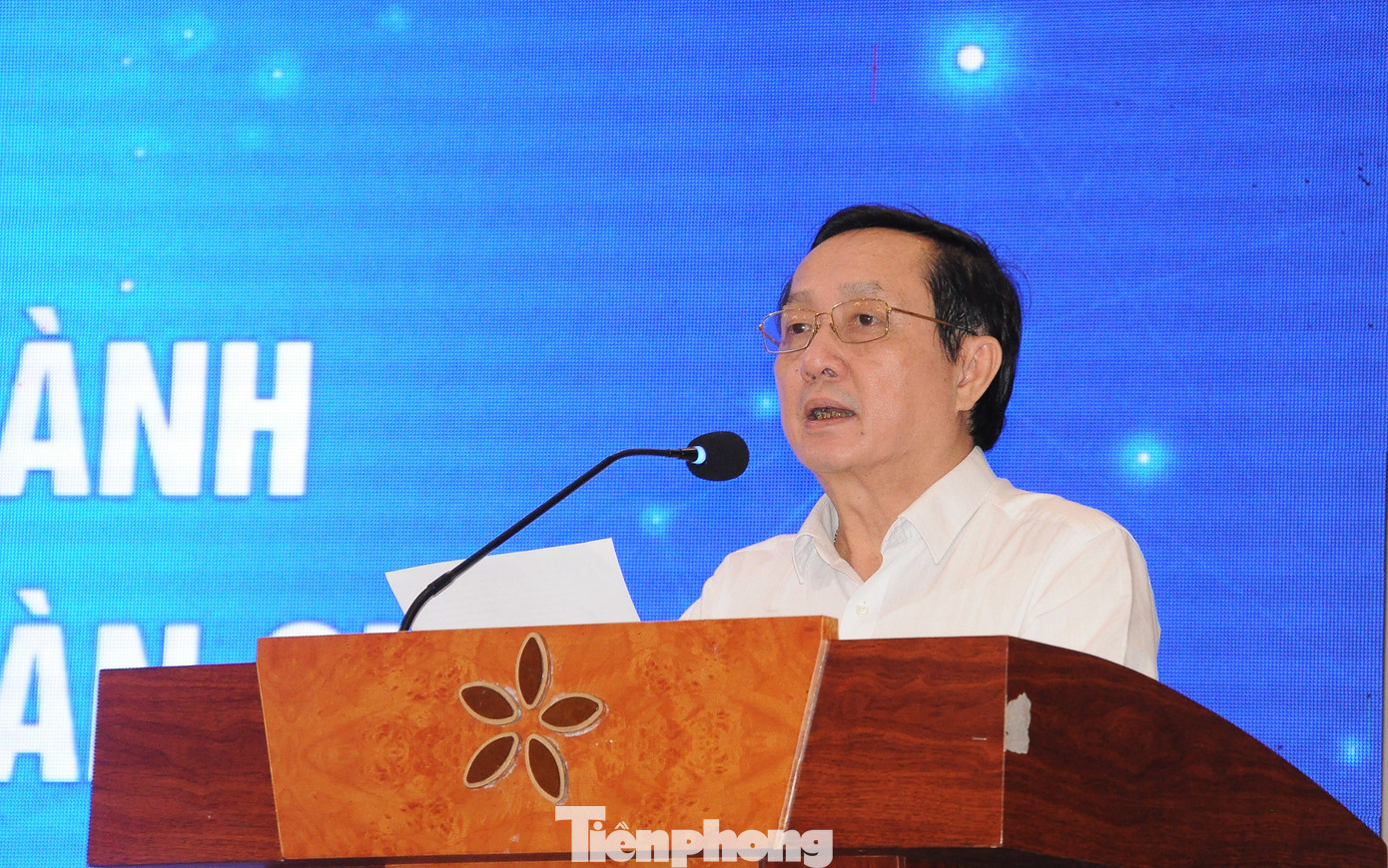Bộ trưởng Bộ KH&amp;CN Huỳnh Thành Đạt phát biểu tại hội nghị. Ảnh: Cảnh Kỳ.