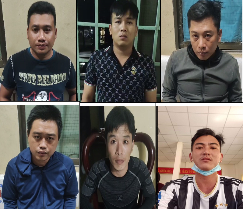 6 đối tượng bị bắt giữ.
