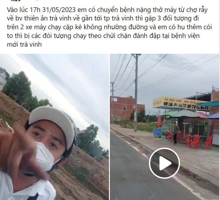 Nội dung kèm hình ảnh đăng tải trên facebook. Ảnh cắt từ clip.