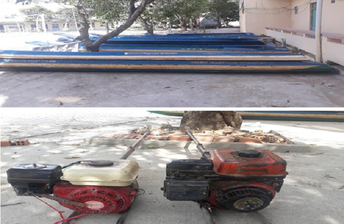 Tang vật do các đối tượng trộm. Ảnh: CAHG