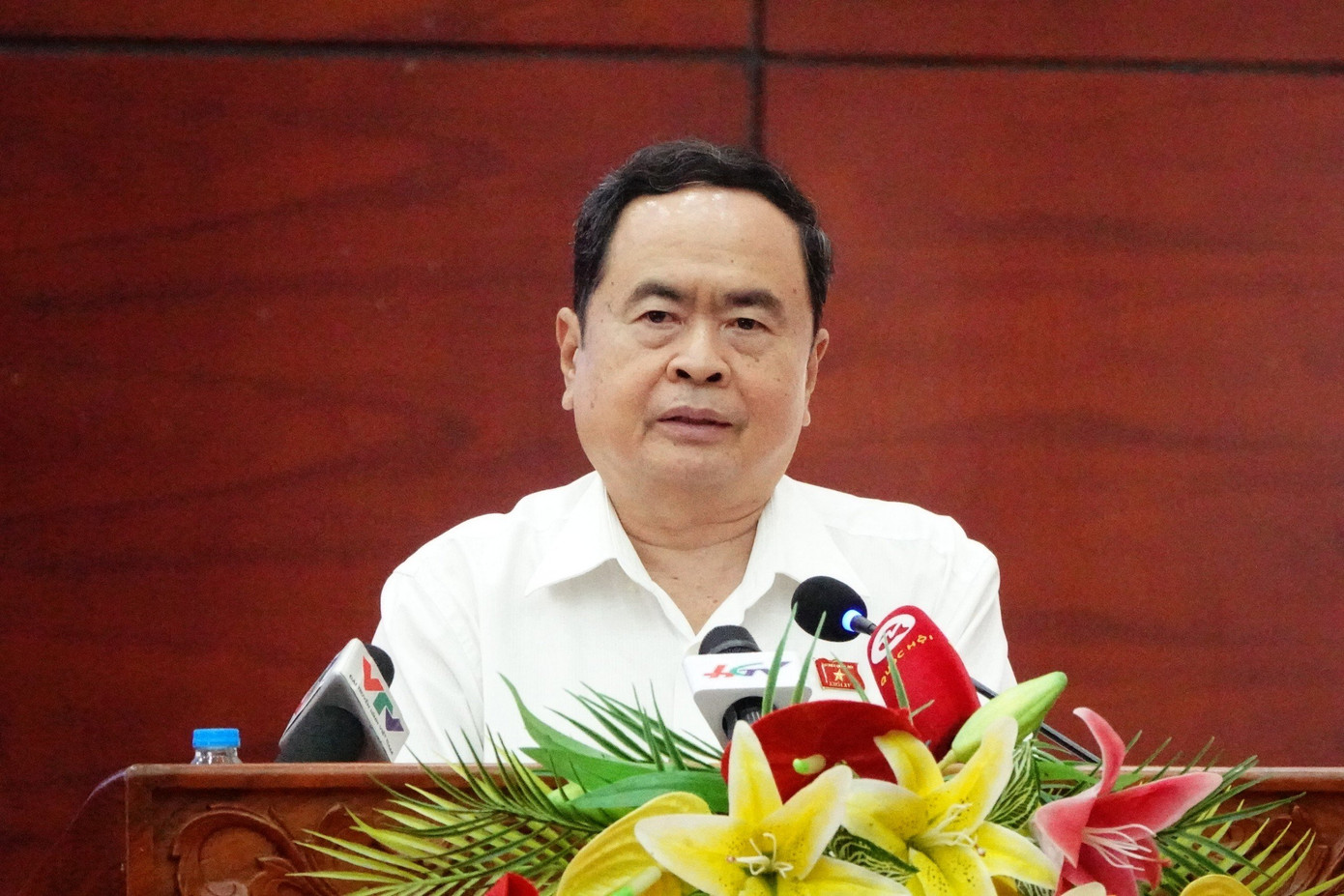 Chủ tịch Quốc hội Trần Thanh Mẫn trả lời cử tri.