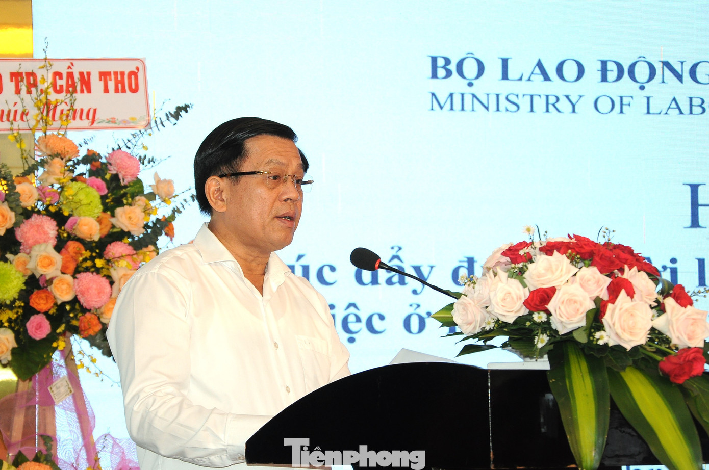 Thứ trưởng Bộ LĐ-TB&XH Nguyễn Bá Hoan phát biểu. Ảnh: Cảnh Kỳ. Thứ trưởng Bộ LĐ-TB&XH Nguyễn Bá Hoan phát biểu. Ảnh: Cảnh Kỳ.