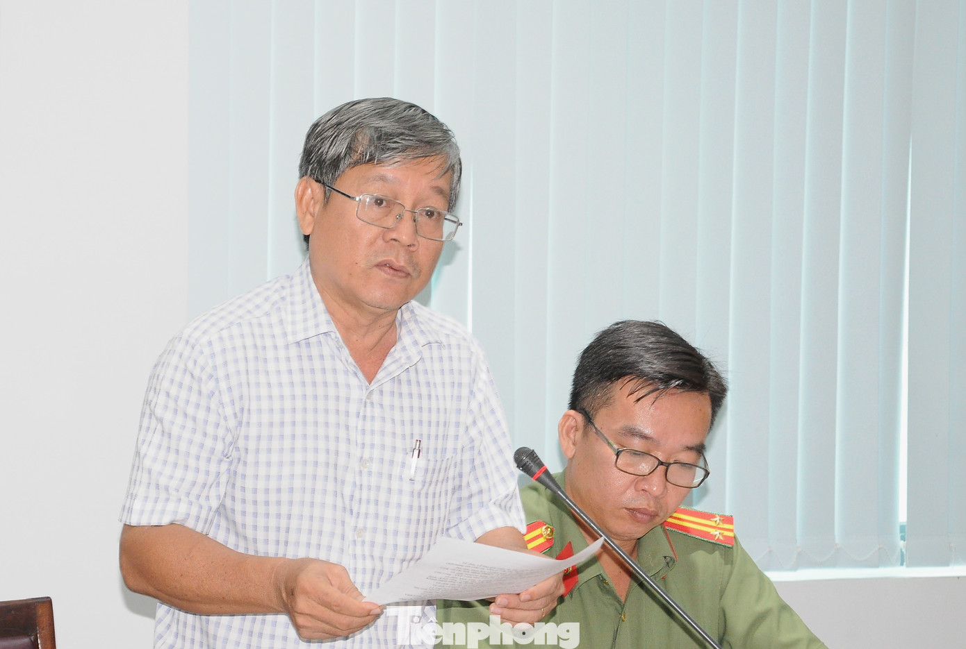 Ông Nguyễn Xuân Hoanh - Phó Giám đốc Sở Văn hóa – Thể thao và Du lịch Vĩnh Long thông tin tại họp báo.