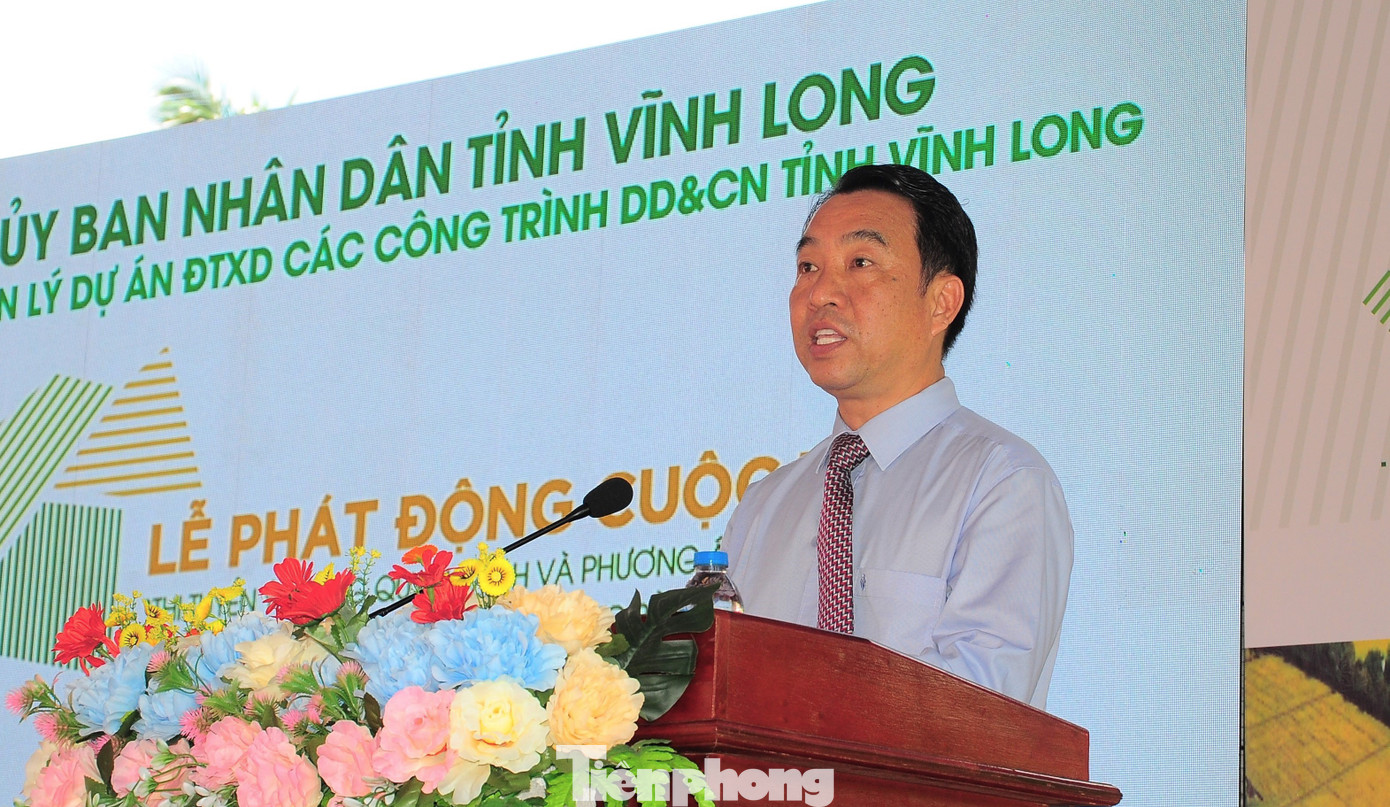 Chủ tịch UBND tỉnh Vĩnh Long - Lữ Quang Ngời phát biểu tại lễ phát động. Ảnh: CK. Chủ tịch UBND tỉnh Vĩnh Long - Lữ Quang Ngời phát biểu tại lễ phát động. Ảnh: CK.