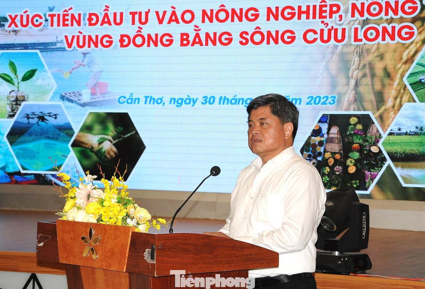 Thứ trưởng Bộ NN&amp;PTNT Trần Thanh Nam phát biểu tại hội nghị. Ảnh: Cảnh Kỳ.