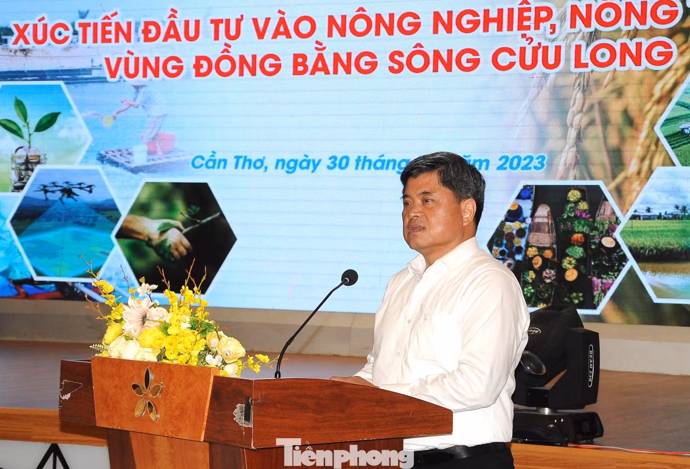 Thứ trưởng Bộ NN&amp;PTNT Trần Thanh Nam phát biểu tại hội nghị. Ảnh: Cảnh Kỳ.