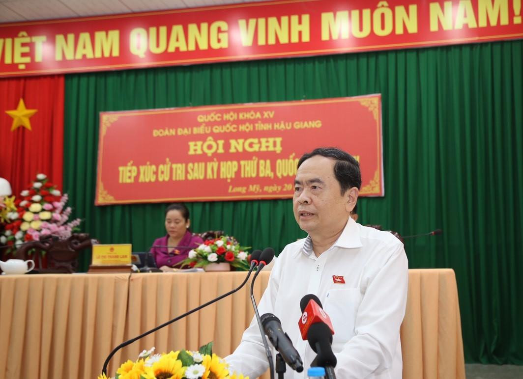 Phó Chủ tịch Thường trực Quốc hội Trần Thanh Mẫn phát biểu tại hội nghị. Phó Chủ tịch Thường trực Quốc hội Trần Thanh Mẫn phát biểu tại hội nghị.