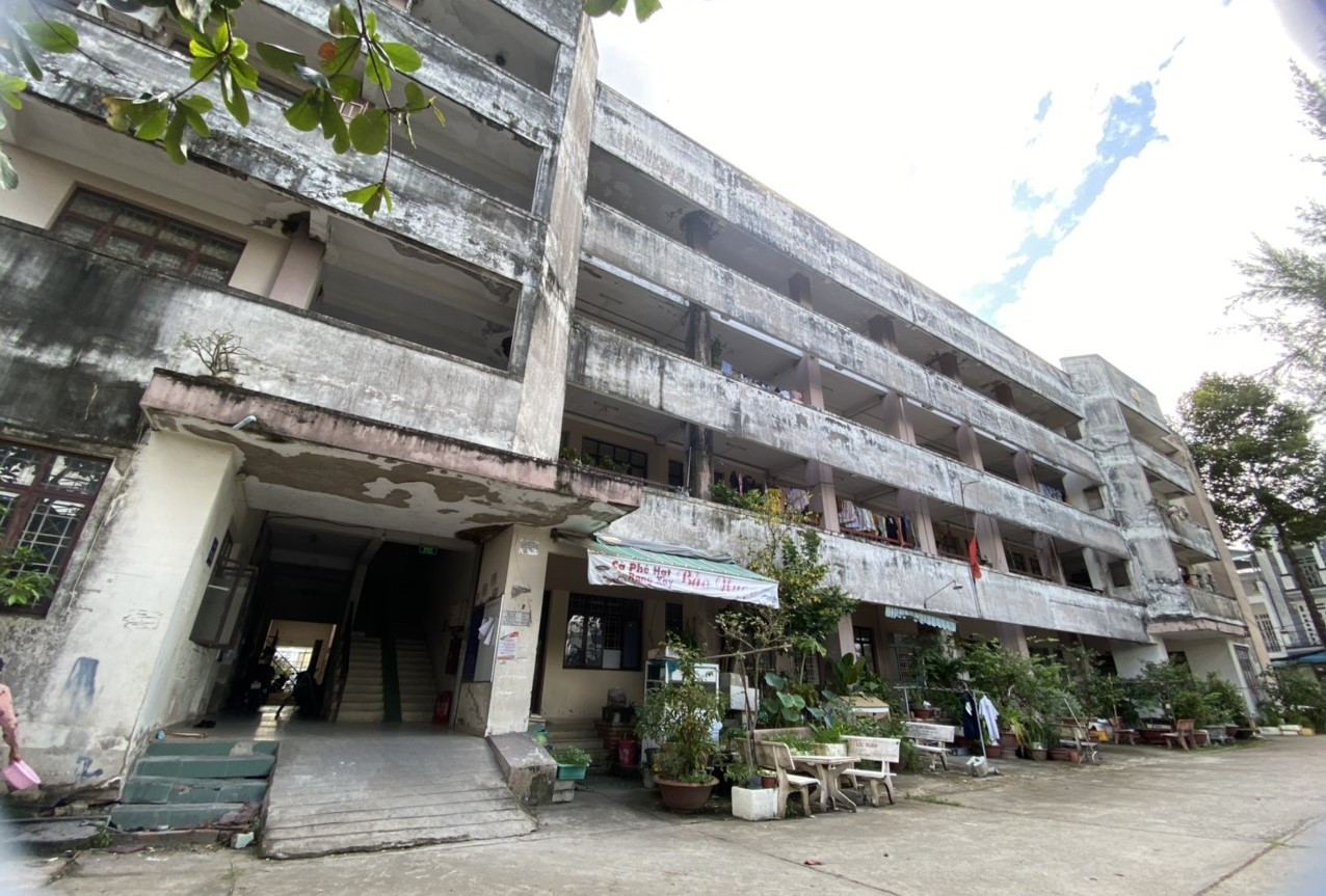 Một dãy block ở khu B của chung cư 91B. Ảnh: Cảnh Kỳ. Một dãy block ở khu B của chung cư 91B. Ảnh: Cảnh Kỳ.