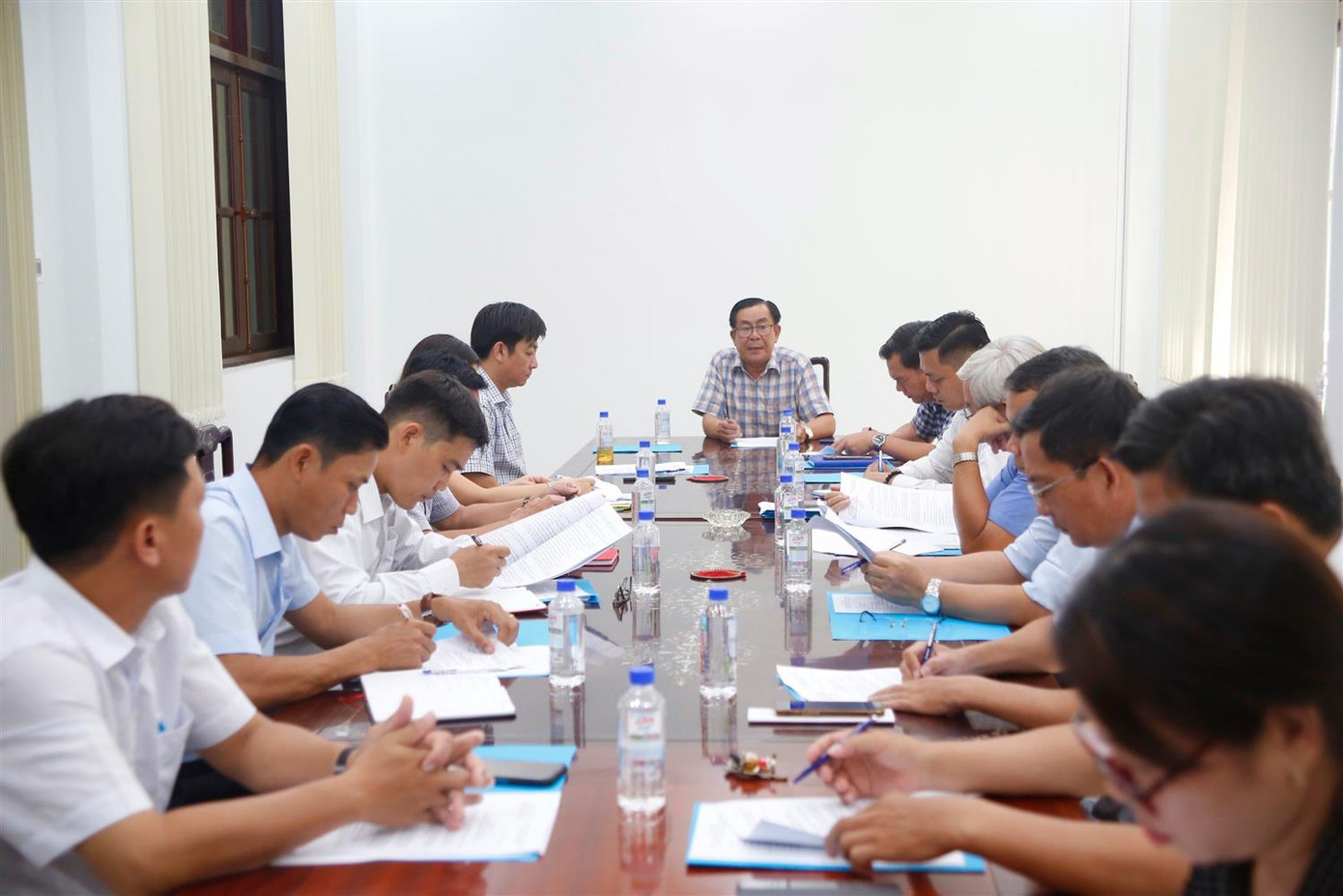 Quang cảnh cuộc họp. Ảnh: Phương An.