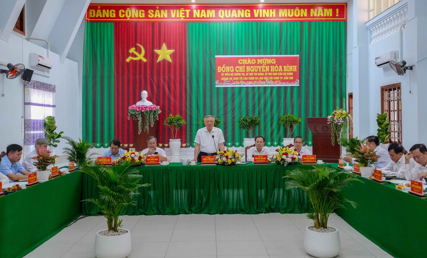 Quang cảnh buổi làm việc. Ảnh: PV