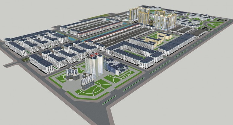 Phối cảnh dự án Khu đô thị mới và Khu công nghệ thông tin tập trung TP. Cần Thơ.