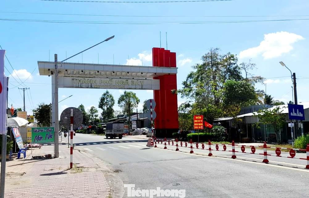 TP Ngã Bảy hiện còn nhiều xã "vùng cam" nhất ở Hậu Giang. Ảnh: Cảnh Kỳ TP Ngã Bảy hiện còn nhiều xã "vùng cam" nhất ở Hậu Giang. Ảnh: Cảnh Kỳ