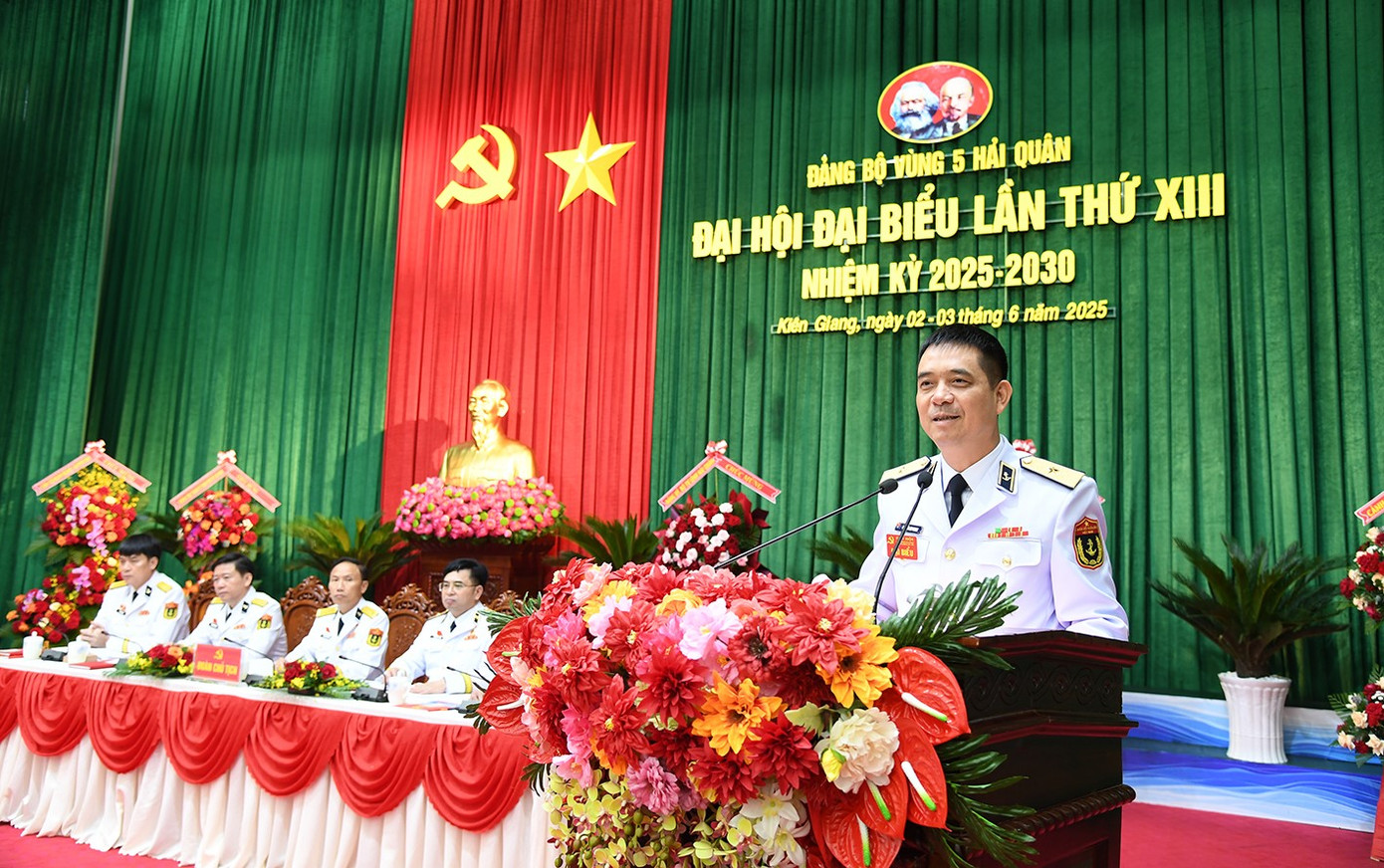 Thiếu tướng Nguyễn An Phong phát biểu chỉ đạo. Ảnh: Văn Định Thiếu tướng Nguyễn An Phong phát biểu chỉ đạo. Ảnh: Văn Định