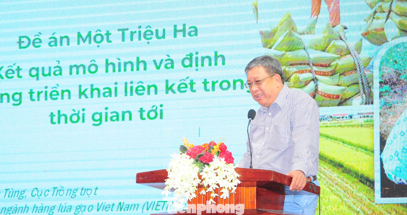 Ông Lê Thanh Tùng – Phó Cục trưởng Cục Trồng trọt báo cáo tại diễn đàn. Ảnh: CK.