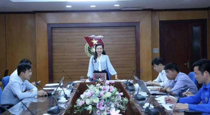 Chị Nguyễn Phạm Duy Trang - Bí thư Trung ương Đoàn phát biểu kết luận hội nghị. Ảnh: S.N Chị Nguyễn Phạm Duy Trang - Bí thư Trung ương Đoàn phát biểu kết luận hội nghị. Ảnh: S.N