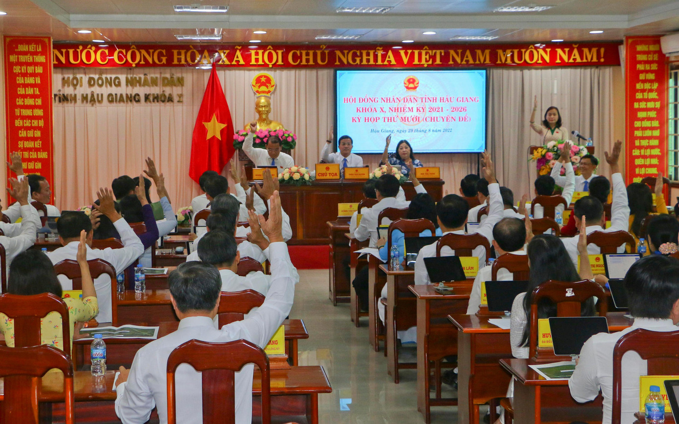 Đại biểu biểu quyết tại kỳ họp. Ảnh: DK Đại biểu biểu quyết tại kỳ họp. Ảnh: DK