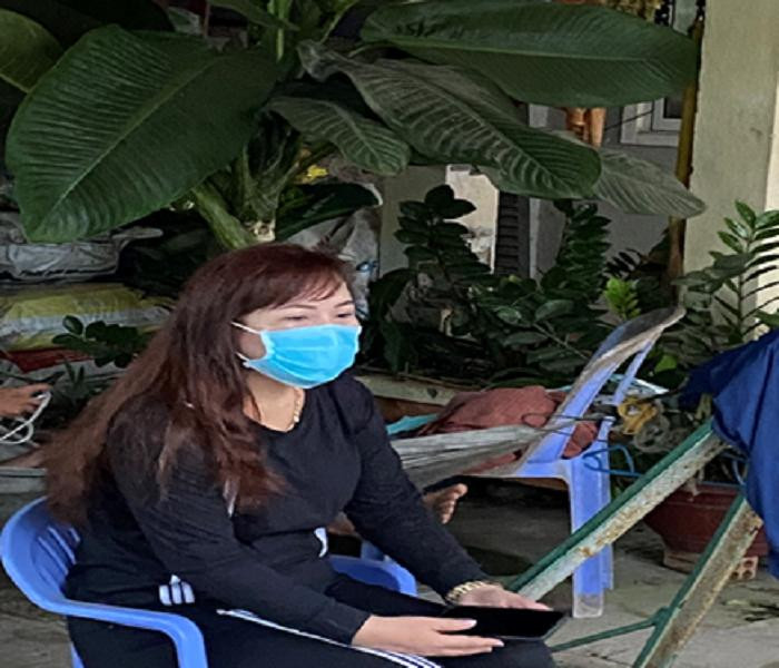 Nguyễn Thị Thu Hương lúc bị phát hiện hôm 15/8. Ảnh: Công an Hậu Giang