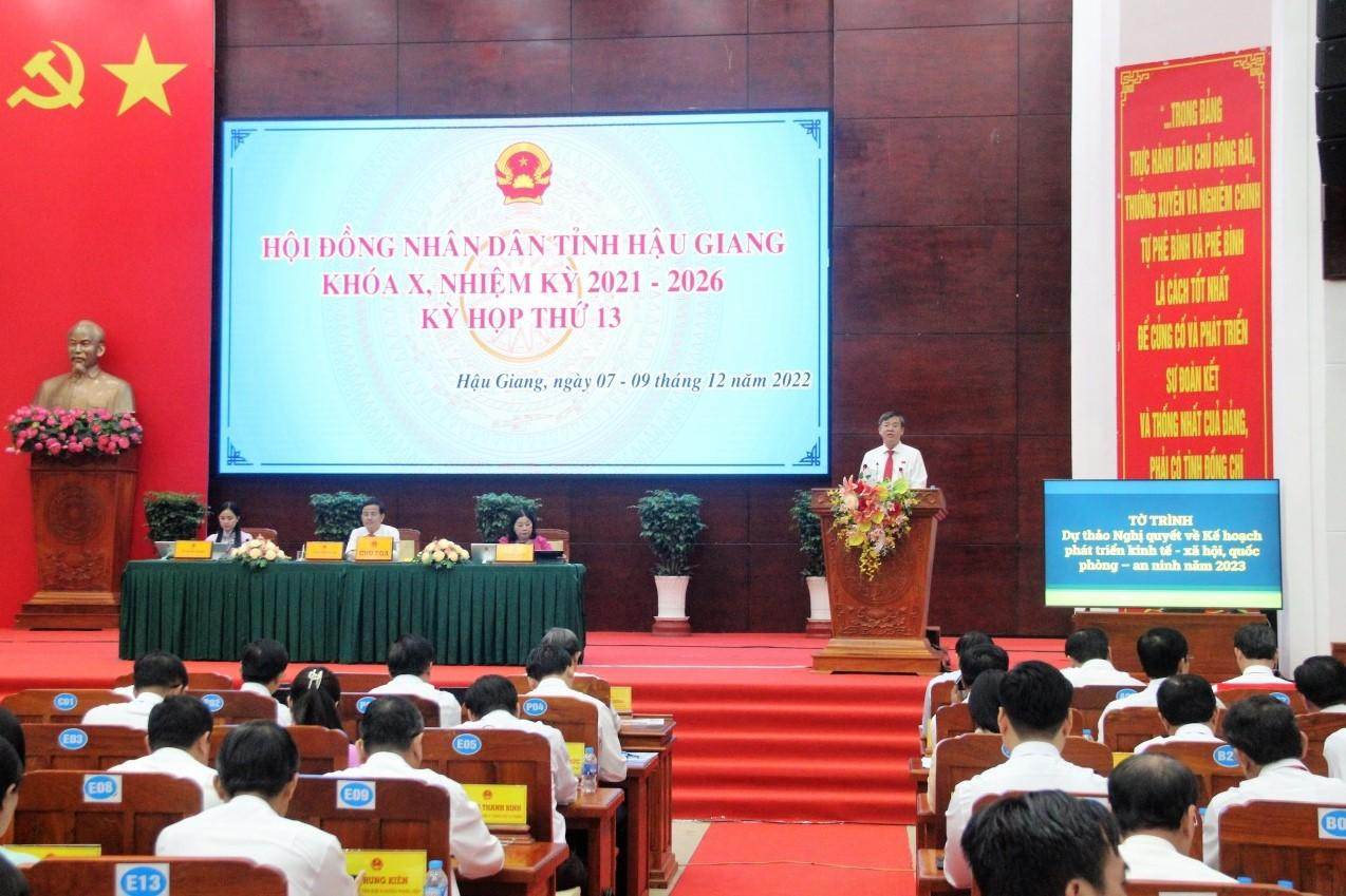 Kỳ họp cuối năm 2022 HĐND tỉnh Hậu Giang. Kỳ họp cuối năm 2022 HĐND tỉnh Hậu Giang.