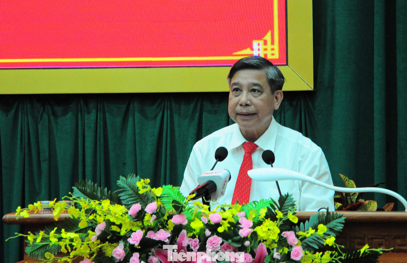 Ông Đồng Văn Thanh phát biểu tại hội nghị. Ảnh: CK Ông Đồng Văn Thanh phát biểu tại hội nghị. Ảnh: CK