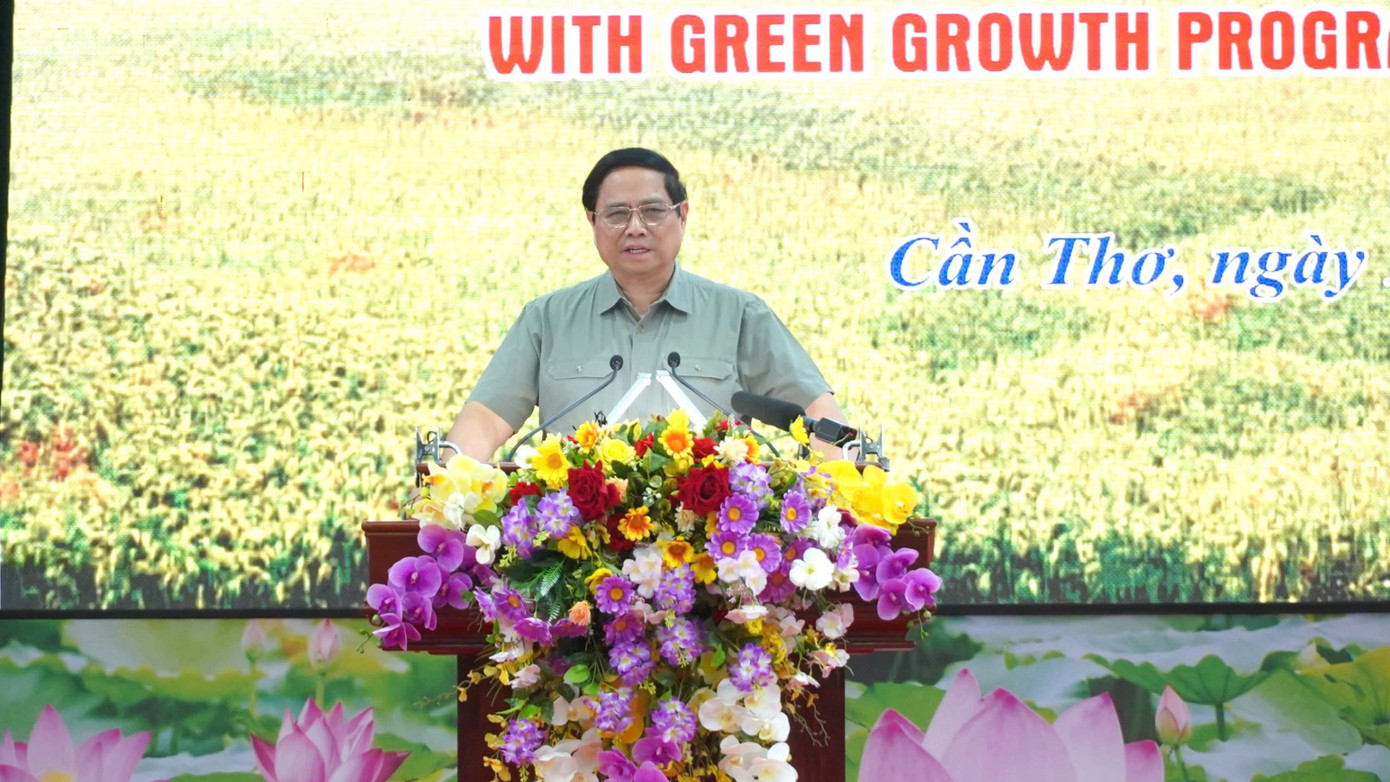 Thủ tướng Phạm Minh Chính phát biểu tại hội nghị. Thủ tướng Phạm Minh Chính phát biểu tại hội nghị.