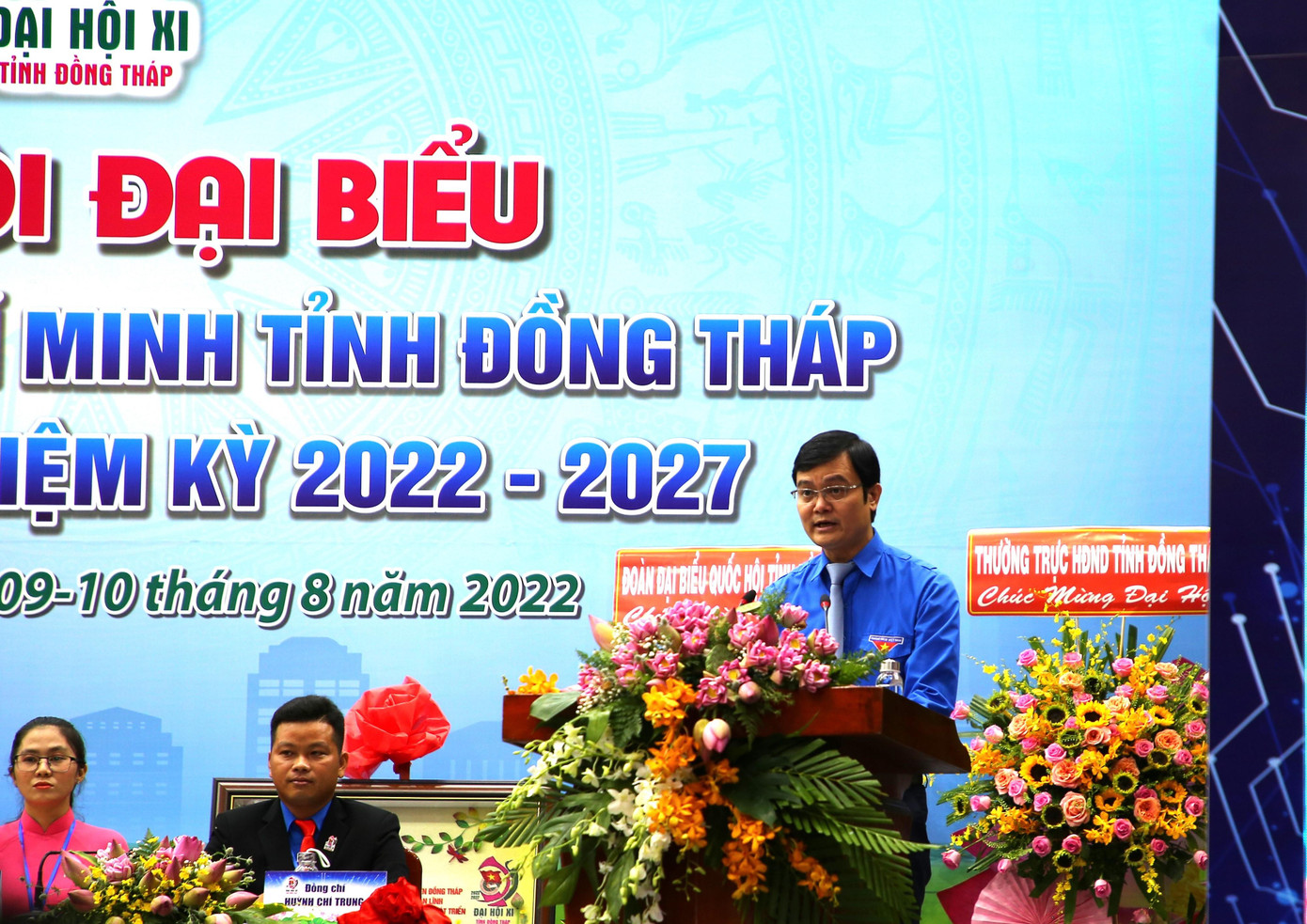 Phát biểu tại Đại hội, Bí thư Thường trực Trung ương Đoàn Bùi Quang Huy biểu dương, chúc mừng những kết quả, thành tích đã đạt được của Đoàn TNCS Hồ Chí Minh tỉnh Đồng Tháp trong nhiệm kỳ vừa qua.