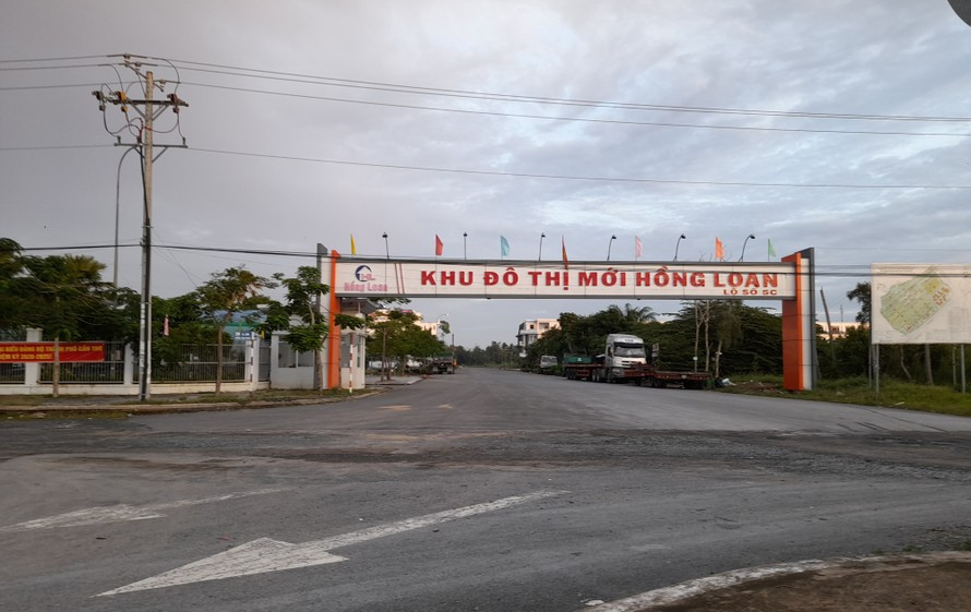 Dự án khu đô thị Hồng Loan (lô 5C) tại phường Hưng Thạnh, quận Cái Răng. Ảnh: CK. Dự án khu đô thị Hồng Loan (lô 5C) tại phường Hưng Thạnh, quận Cái Răng. Ảnh: CK.