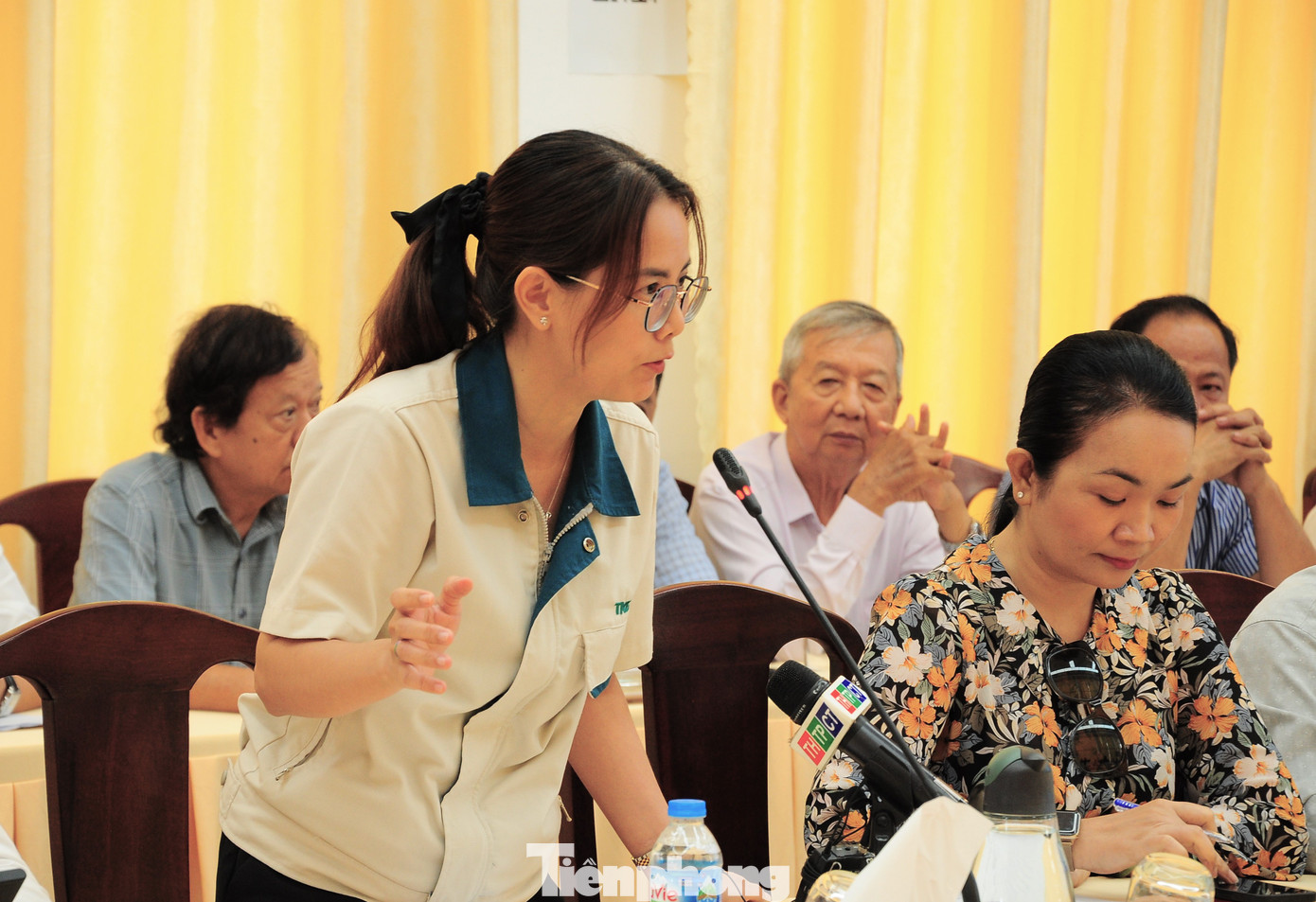 Đại diện doanh nghiệp nêu ý kiến. Ảnh: CK Đại diện doanh nghiệp nêu ý kiến. Ảnh: CK