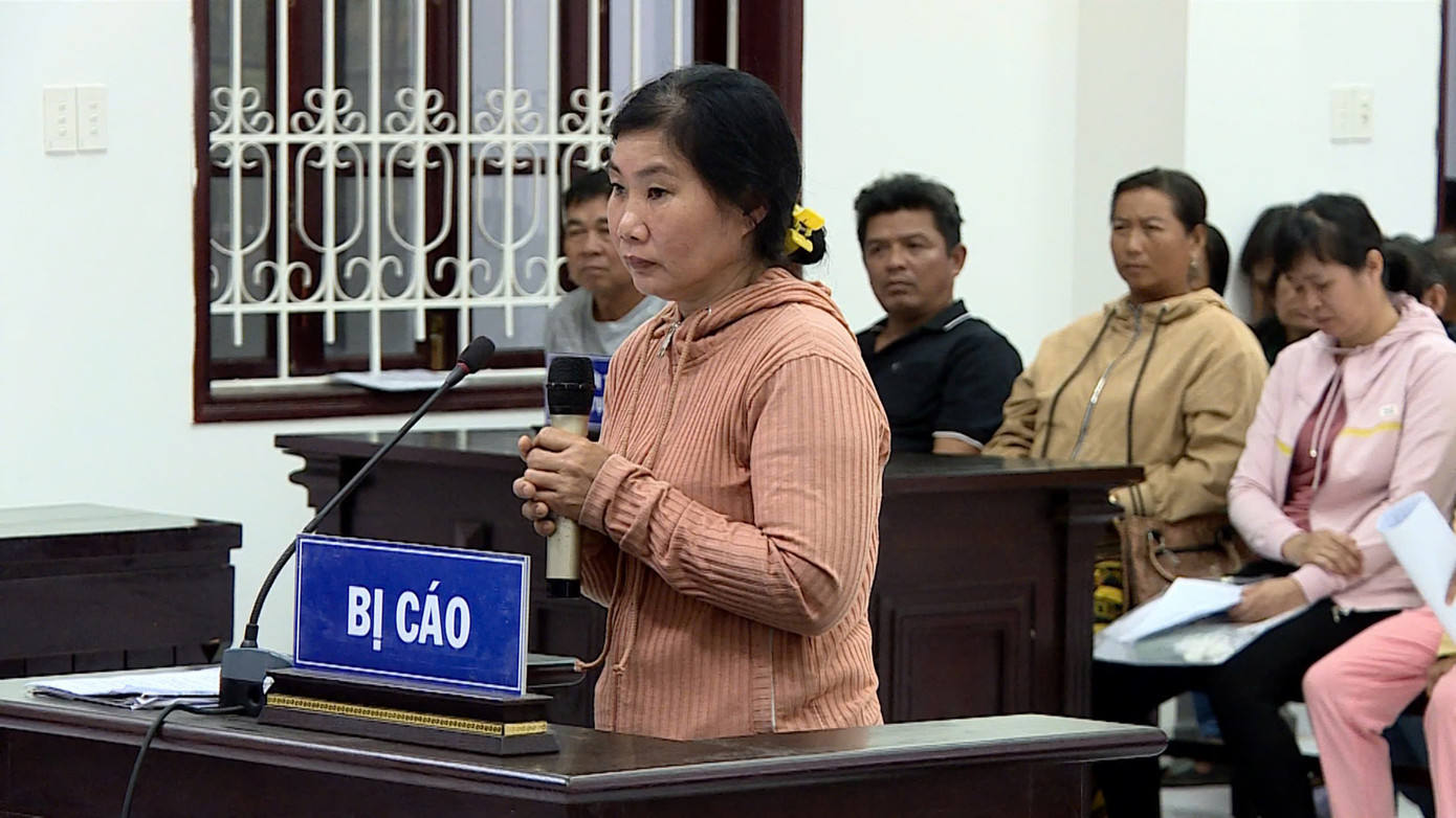 Bị cáo Nguyễn Thị Thanh Nga. Bị cáo Nguyễn Thị Thanh Nga.