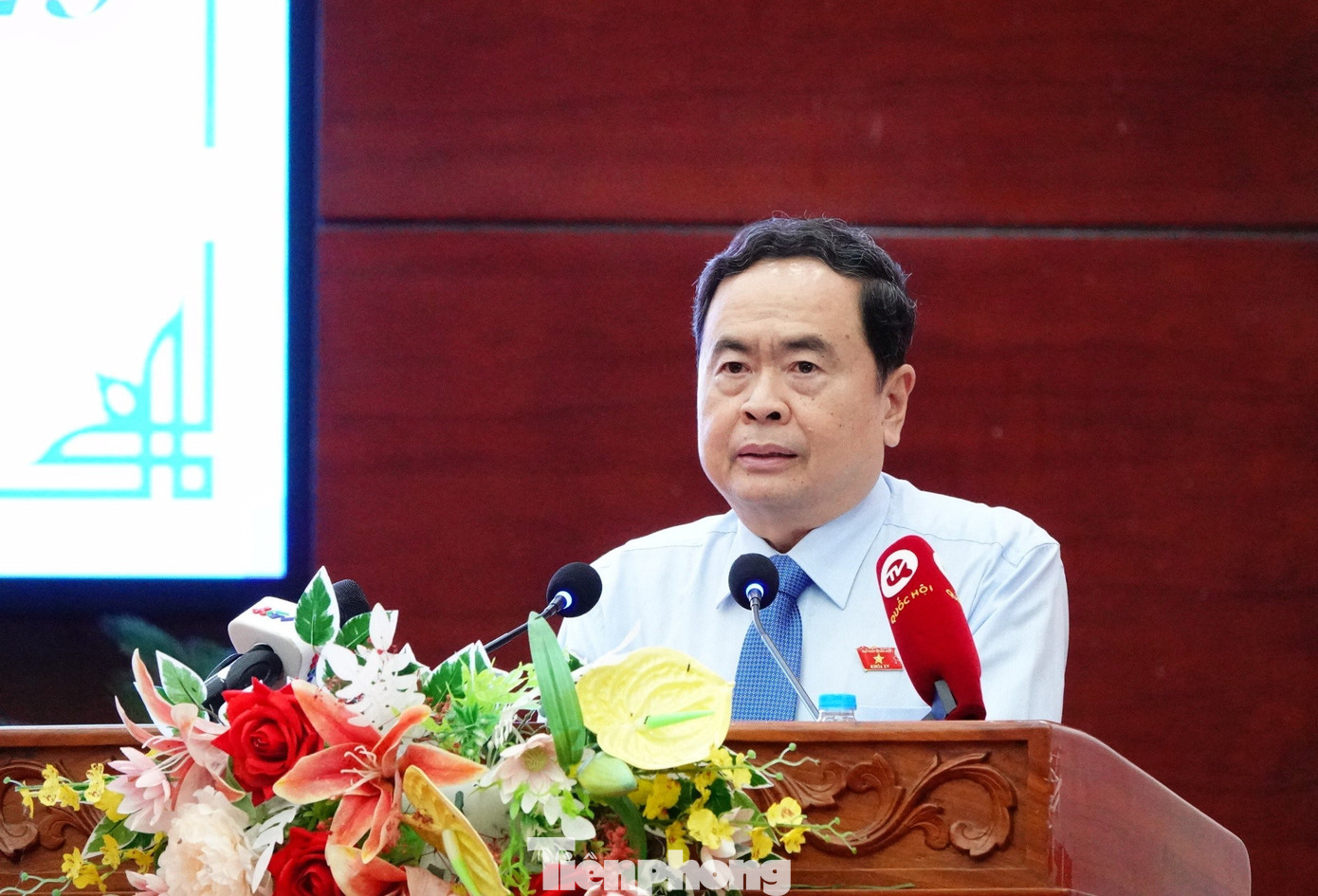 Phó Chủ tịch Quốc hội Trần Thanh Mẫn phát biểu tại hội nghị. Ảnh: CK. Phó Chủ tịch Quốc hội Trần Thanh Mẫn phát biểu tại hội nghị. Ảnh: CK.