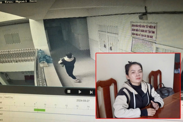 Thạch Thị Sóc Sô Khone (ảnh nhỏ) và hiện trường khi đối tượng bắt cóc bé trai.