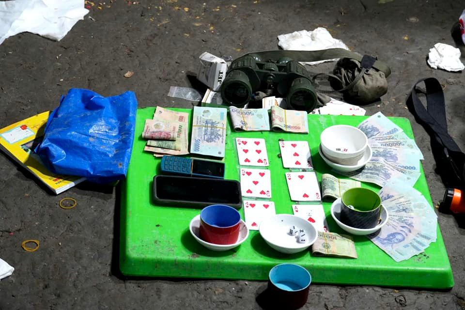 Tang vật tại hiện trường. Ảnh: T.P