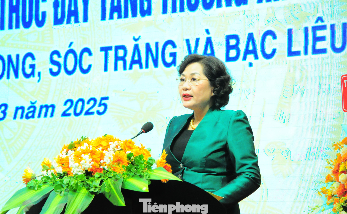 Thống đốc NHNN Nguyễn Thị Hồng kết luận hội nghị. Ảnh: CK Thống đốc NHNN Nguyễn Thị Hồng kết luận hội nghị. Ảnh: CK