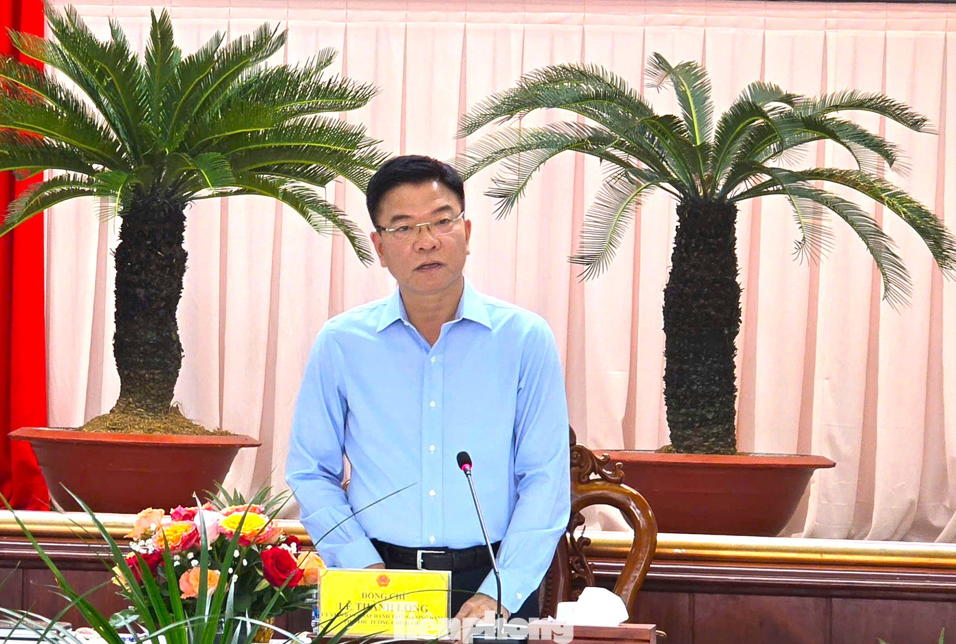 Phó Thủ tướng Lê Thành Long phát biểu. Ảnh: CK. Phó Thủ tướng Lê Thành Long phát biểu. Ảnh: CK.