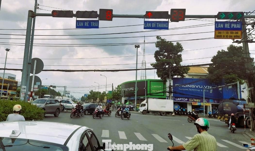 Nút giao Nguyễn Văn Linh – Ba Tháng Hai. Ảnh: CK Nút giao Nguyễn Văn Linh – Ba Tháng Hai. Ảnh: CK