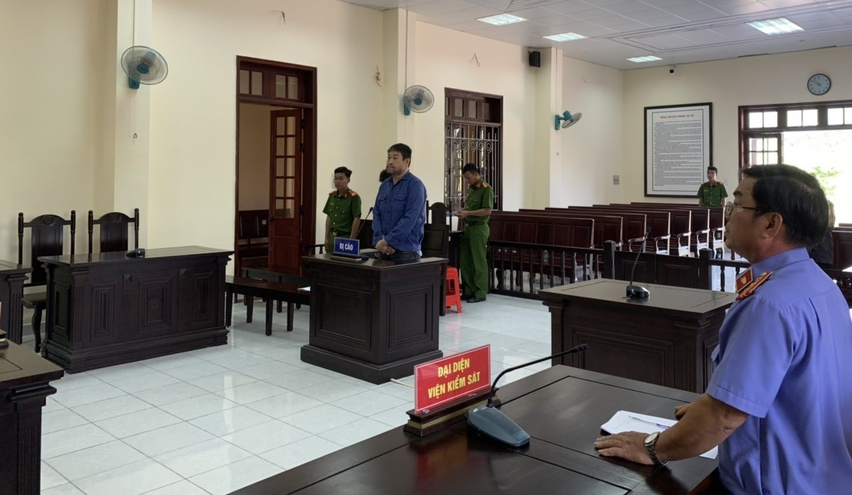 Quang cảnh phiên tòa.