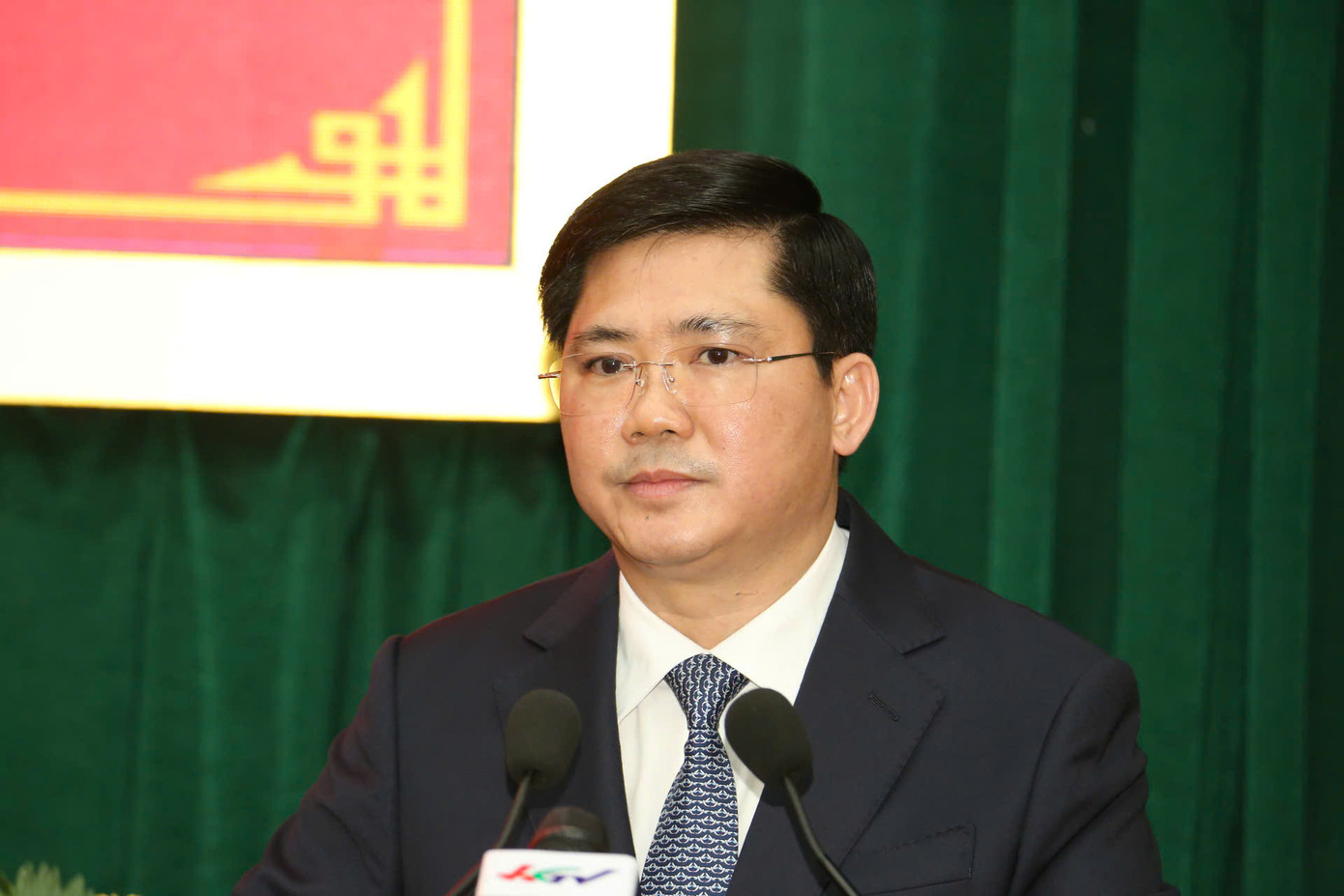 Tân Phó Bí thư Thường trực Tỉnh ủy Hậu Giang Nguyễn Tuấn Anh phát biểu.