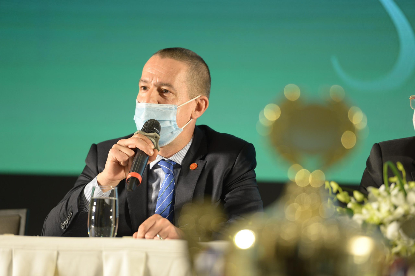 Ông Evans Mahoney, Giám đốc sân golf BRG Kings Island Golf Resort. Ảnh: Dương Triều Ông Evans Mahoney, Giám đốc sân golf BRG Kings Island Golf Resort. Ảnh: Dương Triều