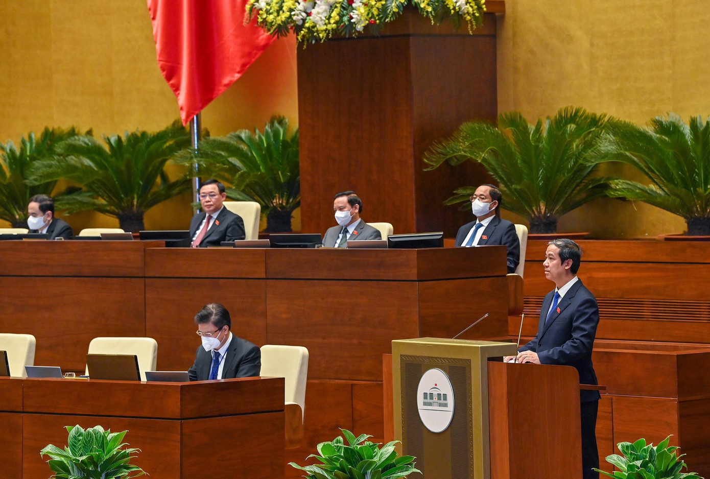 Bộ trưởng Nguyễn Kim Sơn: &quot;Không đưa nguyên chương trình dạy bình thường vào dạy trực tuyến&quot;. Ảnh: VGP