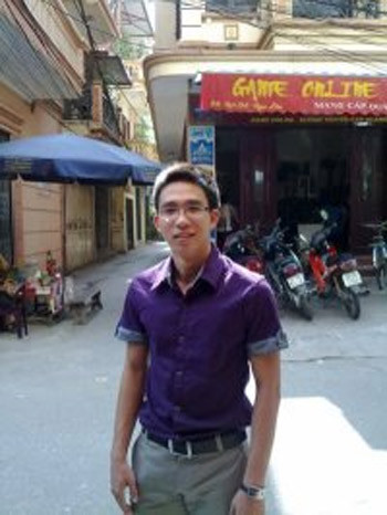 Minh trong lần về thăm gia đình hè 2010. Ảnh do gia đình cung cấp