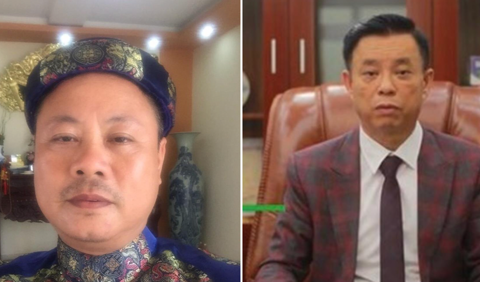 Bị can Nguyễn Mạnh Quyền (phải) và Phạm Văn Cách.