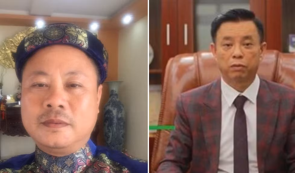 Bị can Nguyễn Mạnh Quyền (phải) và Phạm Văn Cách. Bị can Nguyễn Mạnh Quyền (phải) và Phạm Văn Cách.