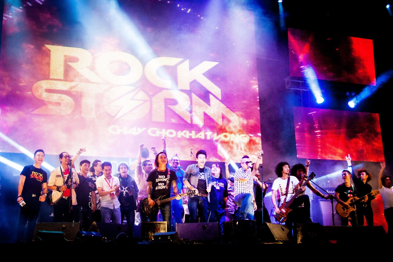 Các rock band xuất hiện trên sân khấu RockStorm Biên Hòa trong màn kết đầy tiếc nuối