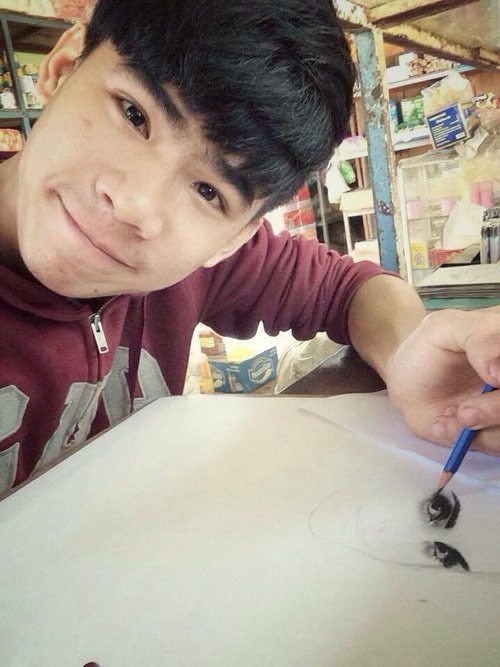 Bất ngờ với những bức tranh như thật của thầy giáo 9X ảnh 2